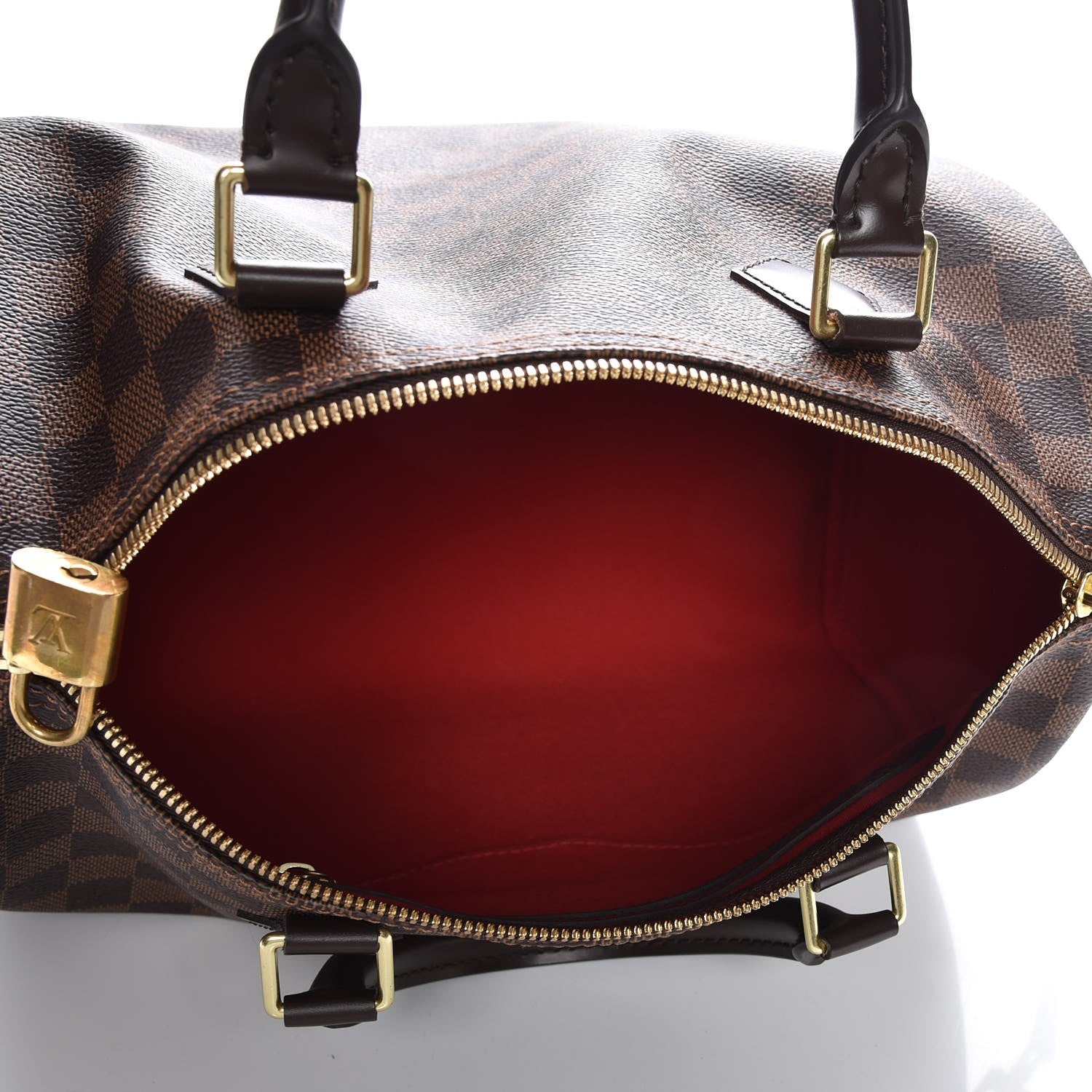 Louis Vuitton Damier Ebene Speedy Bandouliere 30 6 of 9