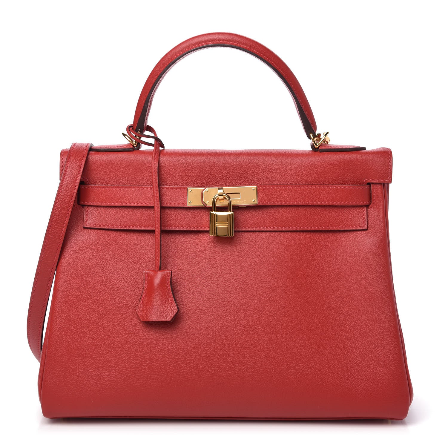 Hermes Evercolor Kelly Retourne 32 Rouge Casaque 1 of 10