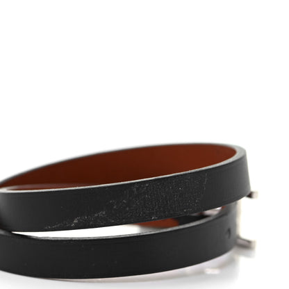 Hermes Swift Behapi Double Tour Bracelet Black Gold 5 of 5