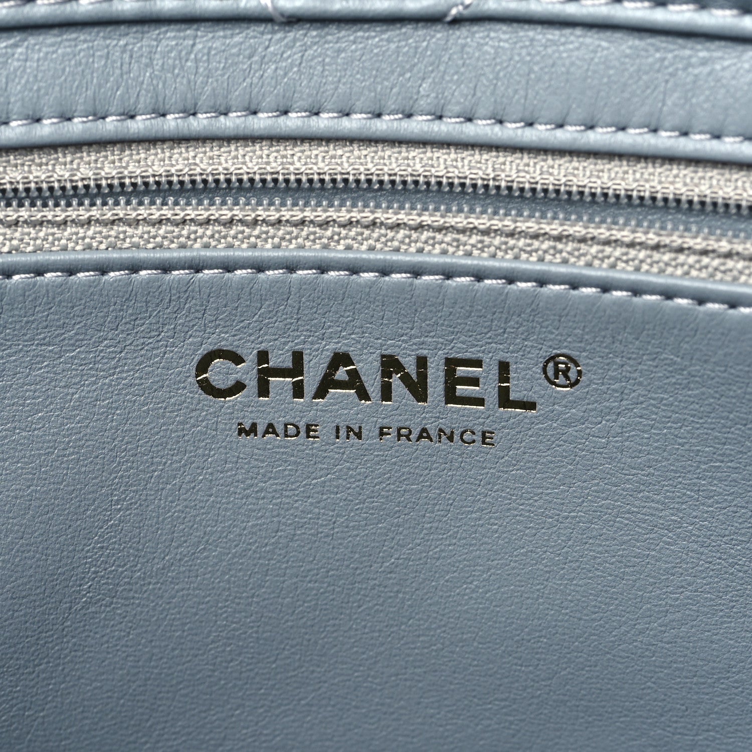 Chanel Shearling Sheepskin Single Flap Gray Pink Beige 6 of 10