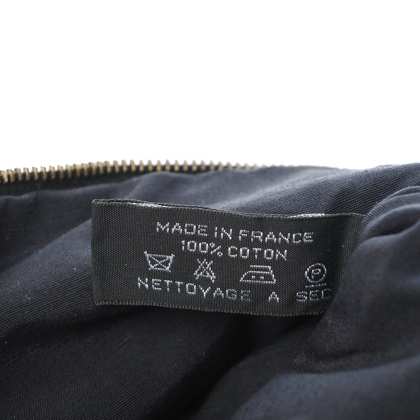 Cotton Canvas Bolide Travel Cosmetic Pouch Black