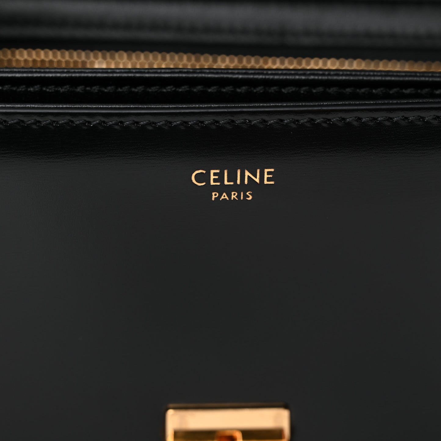 Shiny Calfskin Teen Triomphe Black