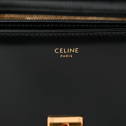 Celine Shiny Calfskin Teen Triomphe Black 6 of 9