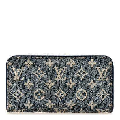 Louis Vuitton Monogram Denim Zippy Wallet NM Blue 1 of 6