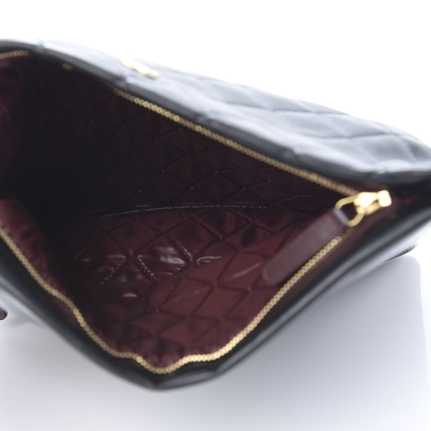 Chanel Lambskin Quilted CC Beauty Clutch Black 5 of 10
