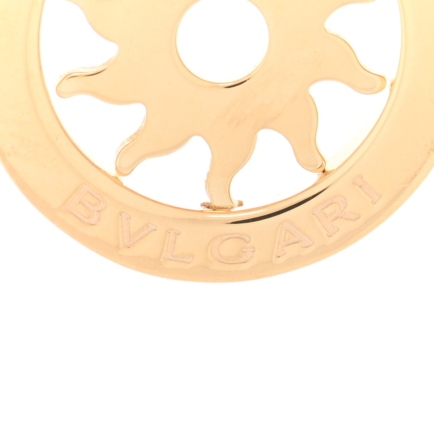18K Yellow Gold Tondo Sole Charm Pendant
