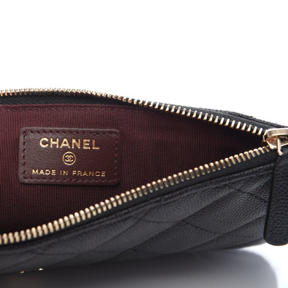 Chanel Caviar Quilted Classic Flat Wallet Pouch Black 6 of 7