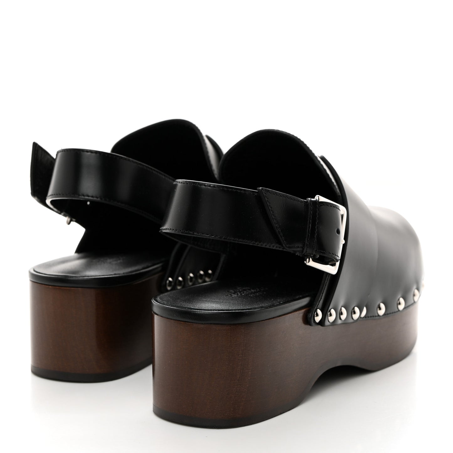 Toscan Calfskin Hermione Mules 37 Black