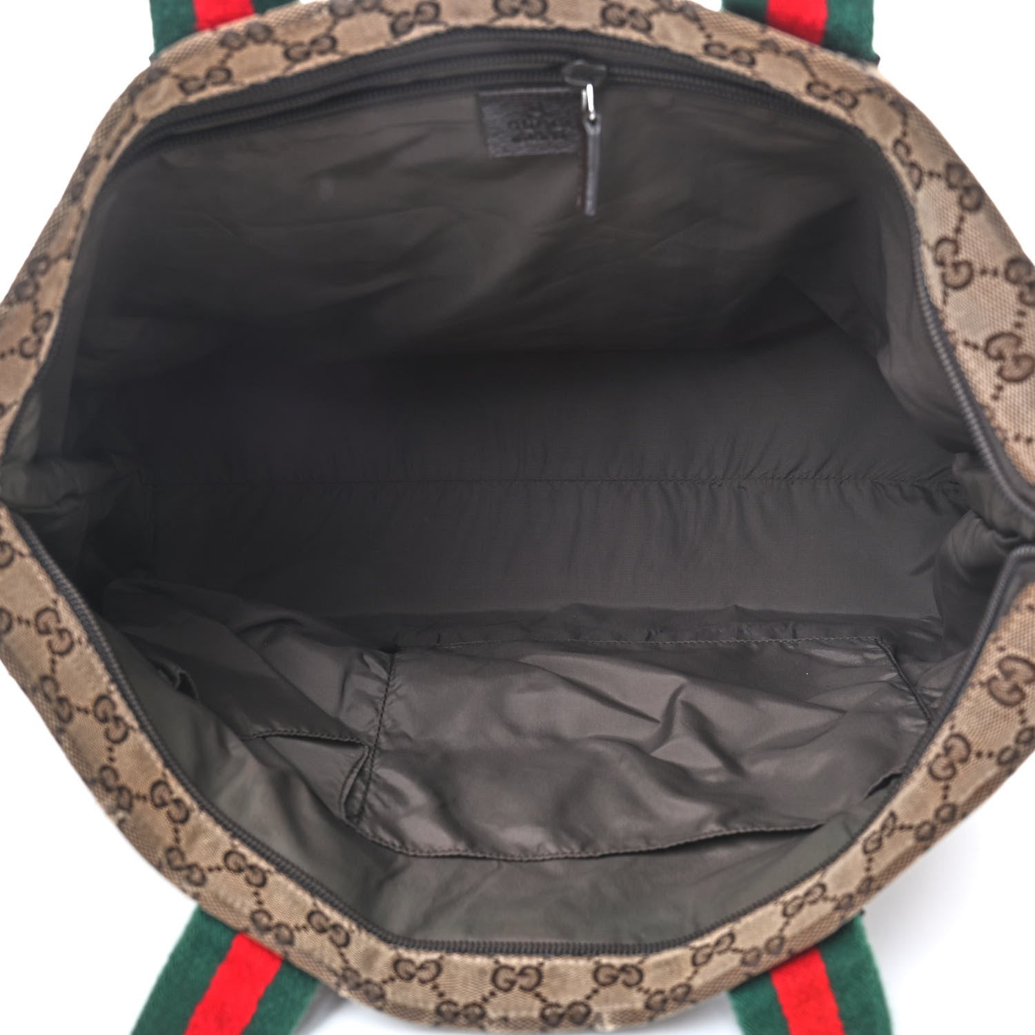 Gucci Monogram Web Large Diaper Tote Brown 6 of 17