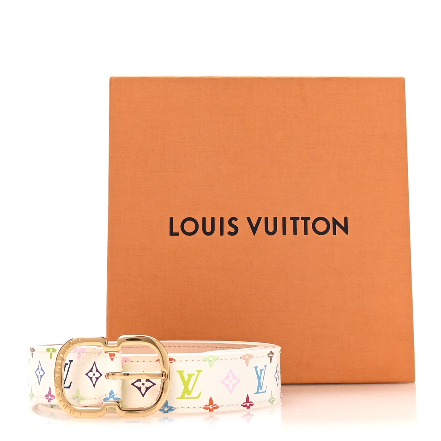 Louis Vuitton Monogram Multicolor 30mm Belt 90 36 White 7 of 8