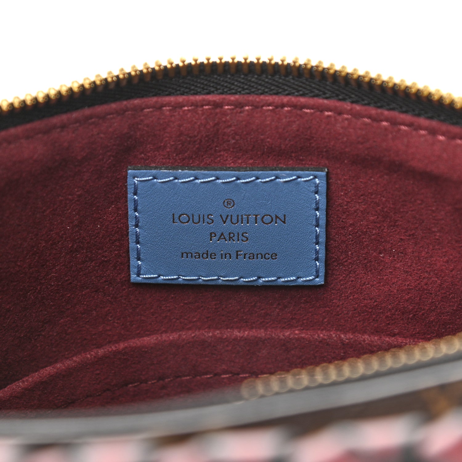 Louis Vuitton Monogram Beaubourg Hobo Mini Bordeaux Red Peach Safran Blue Jean Blue 6 of 9