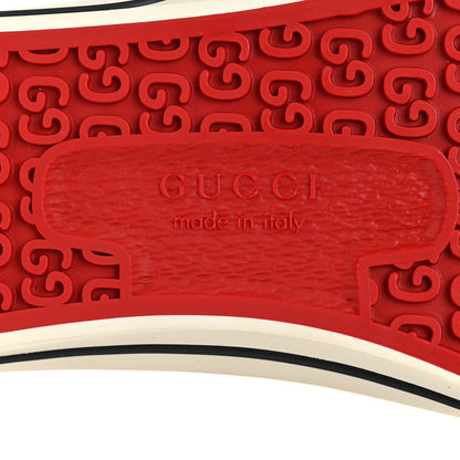 Gucci Canvas GG Monogram Web Womens 1977 Tennis High Top Sneakers 40 Ebony 7 of 8