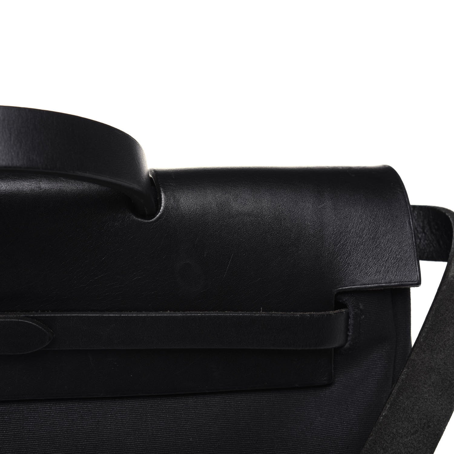 Hermes Toile Vache Calfskin Herbag 40 GM Black 28 of 30