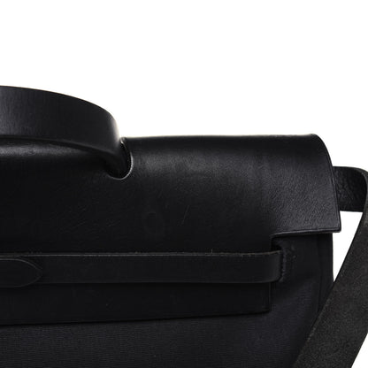 Hermes Toile Vache Calfskin Herbag 40 GM Black 28 of 30
