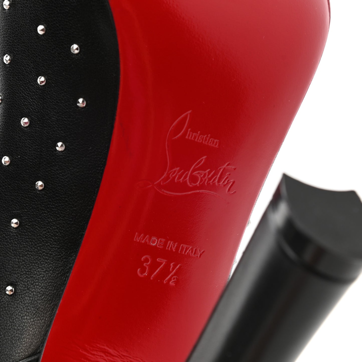 Calfskin Studded Dakita Booties 37.5 Black