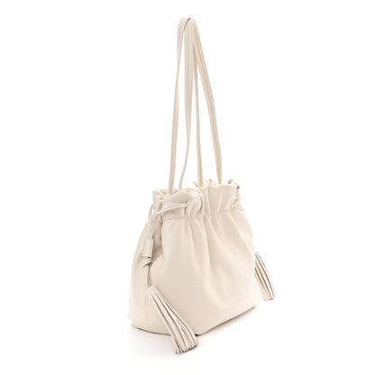 Prada Nappa Drawstring Tote White 3 of 10