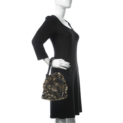 Louis Vuitton Sequin Mini Noe Rococo Gold 2 of 11