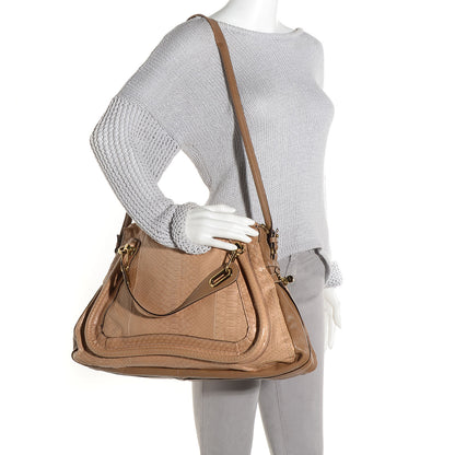Chloe Python Large Paraty Sand 2 of 10