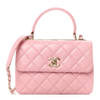 Chanel Lambskin Quilted Small Trendy CC Flap Dual Handle Bag Pink 1 of 12