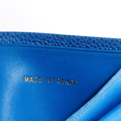 Chanel Caviar CC Bi-Fold Wallet Blue 7 of 8