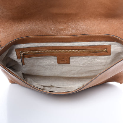 Gucci Pebbled Calfskin Marrakech Clutch Camel 5 of 15