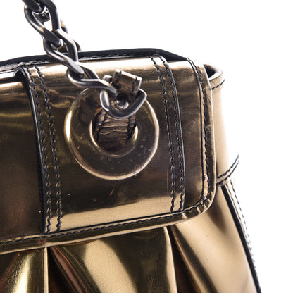 Fendi Patent Calfskin B Bag Gold 20 of 24