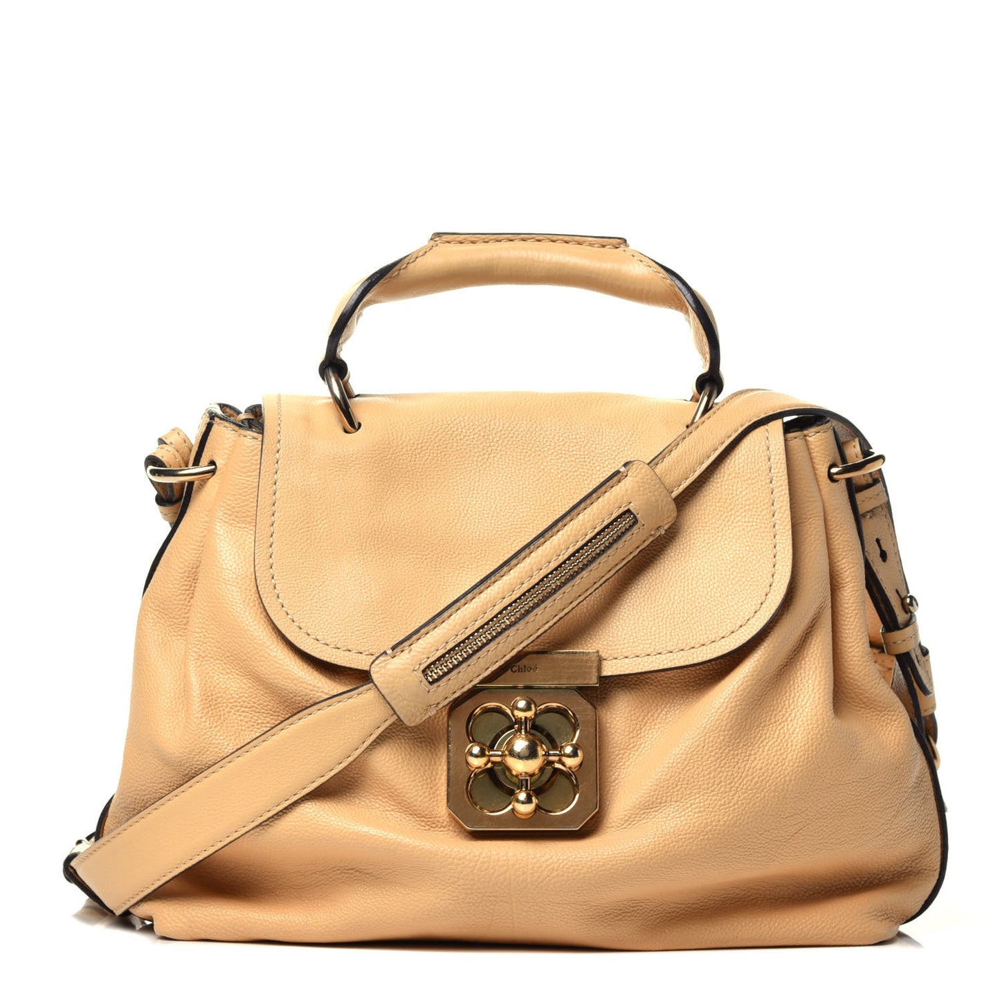 Calfskin Medium Elsie Satchel Mustard