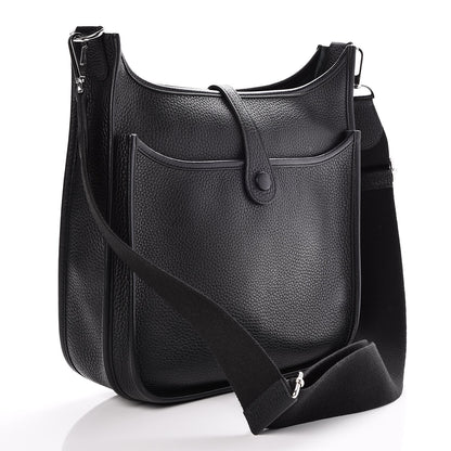 Hermes Taurillon Clemence Evelyne III PM Black 3 of 8