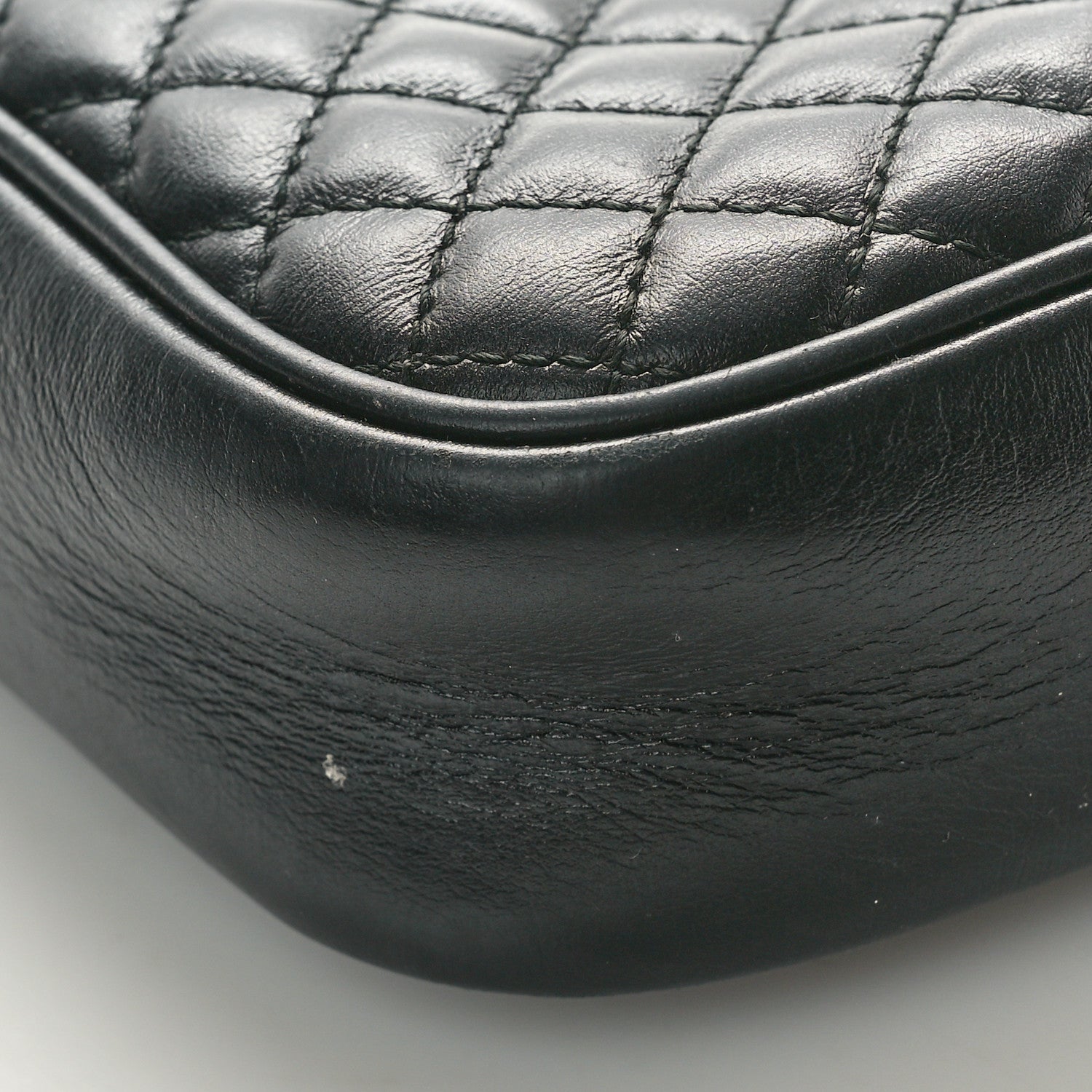 Gucci Calfskin Web Trapuntata Small GG Shoulder Bag Black 9 of 10