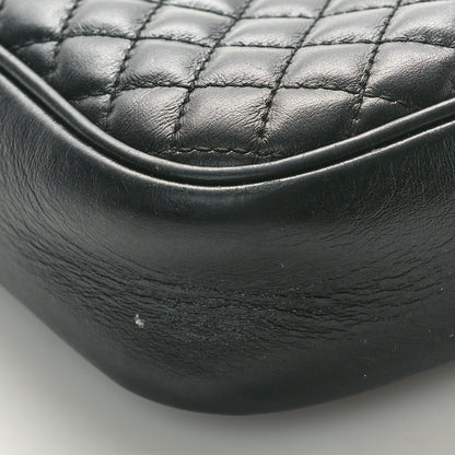 Gucci Calfskin Web Trapuntata Small GG Shoulder Bag Black 9 of 10