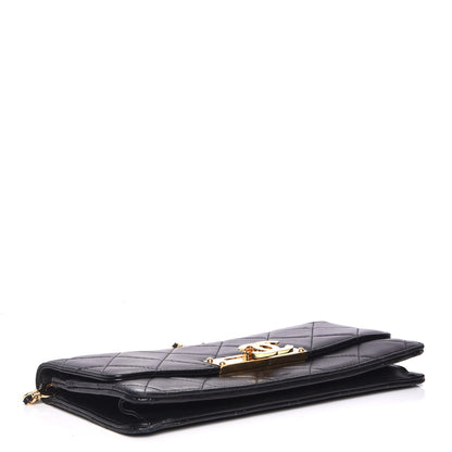 Chanel Lambskin Quilted Golden Class Wallet on Chain WOC Black 4 of 7