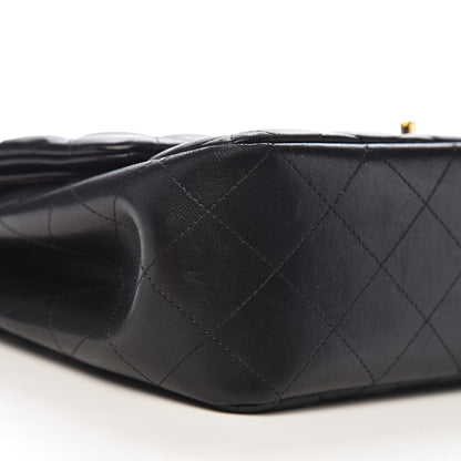 Chanel Lambskin Quilted Jumbo Double Flap Black 13 of 16