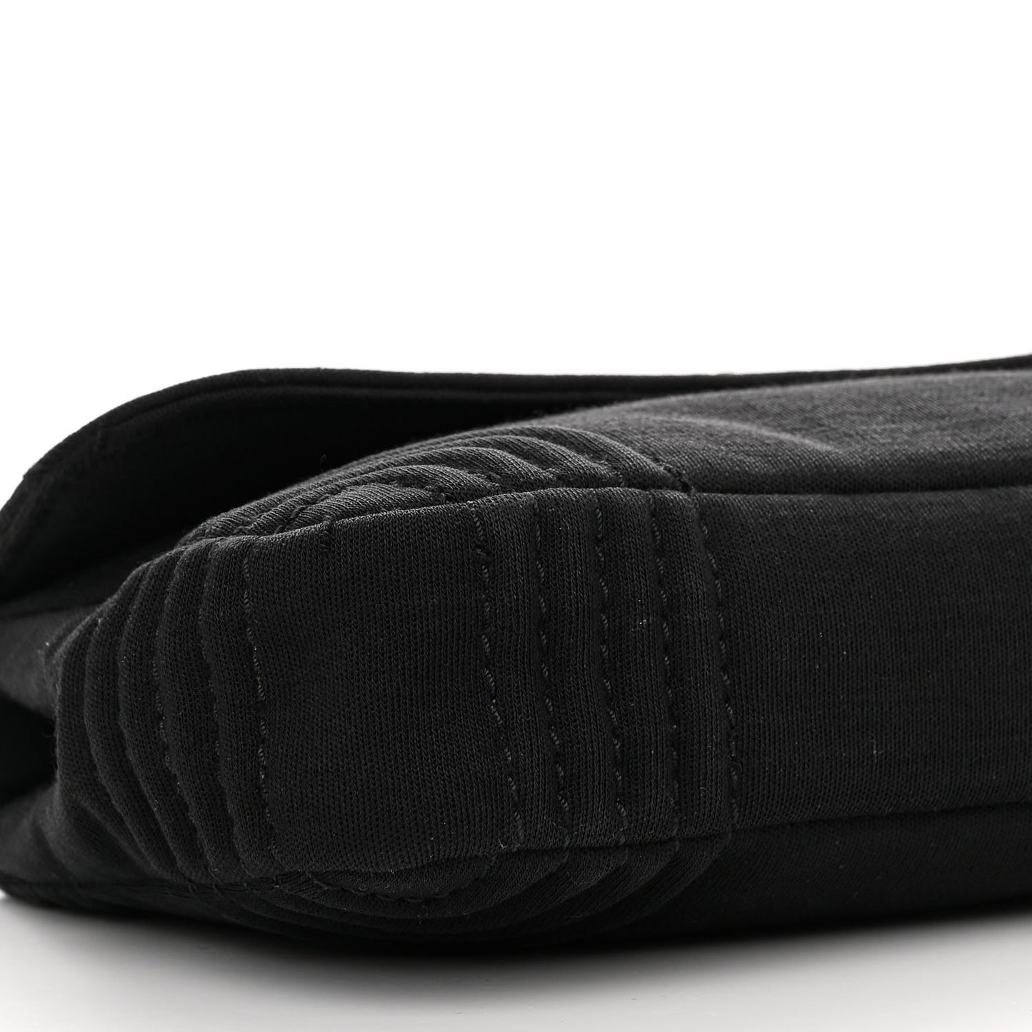 Jersey Quilted Single Flap Black