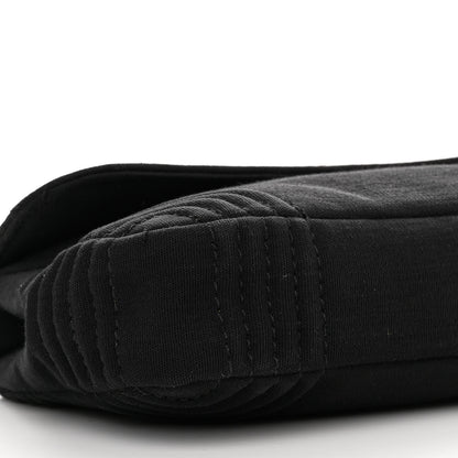 Chanel Jersey Quilted Single Flap Black 9 of 13