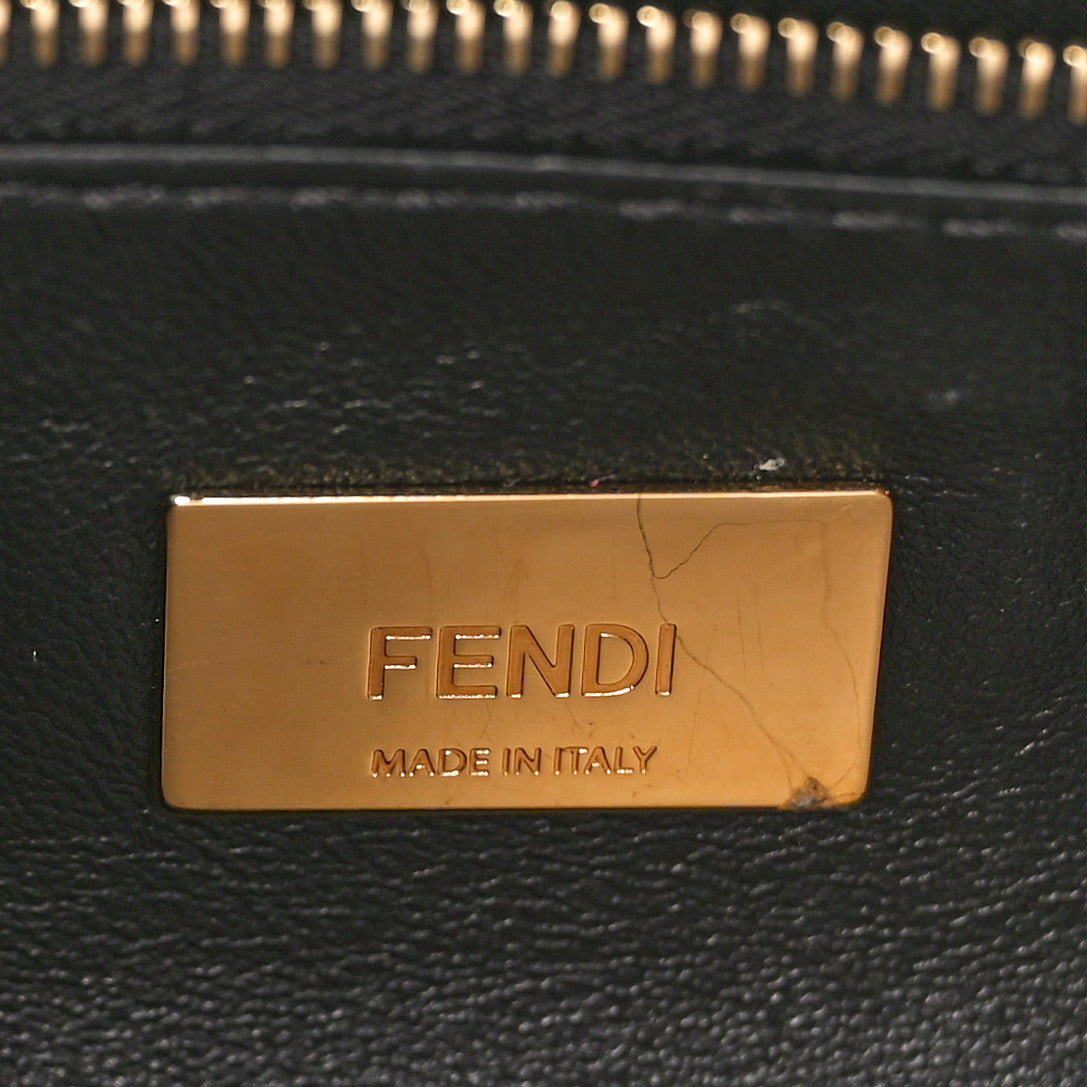 Fendi Nappa Mini Peekaboo Iconic Satchel Black 6 of 9
