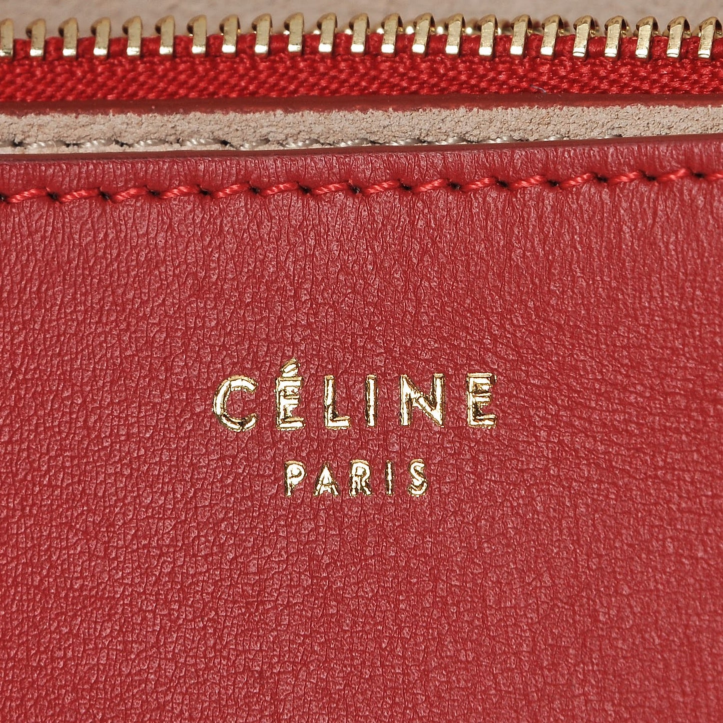 Calfskin Blade Flap Bright Red