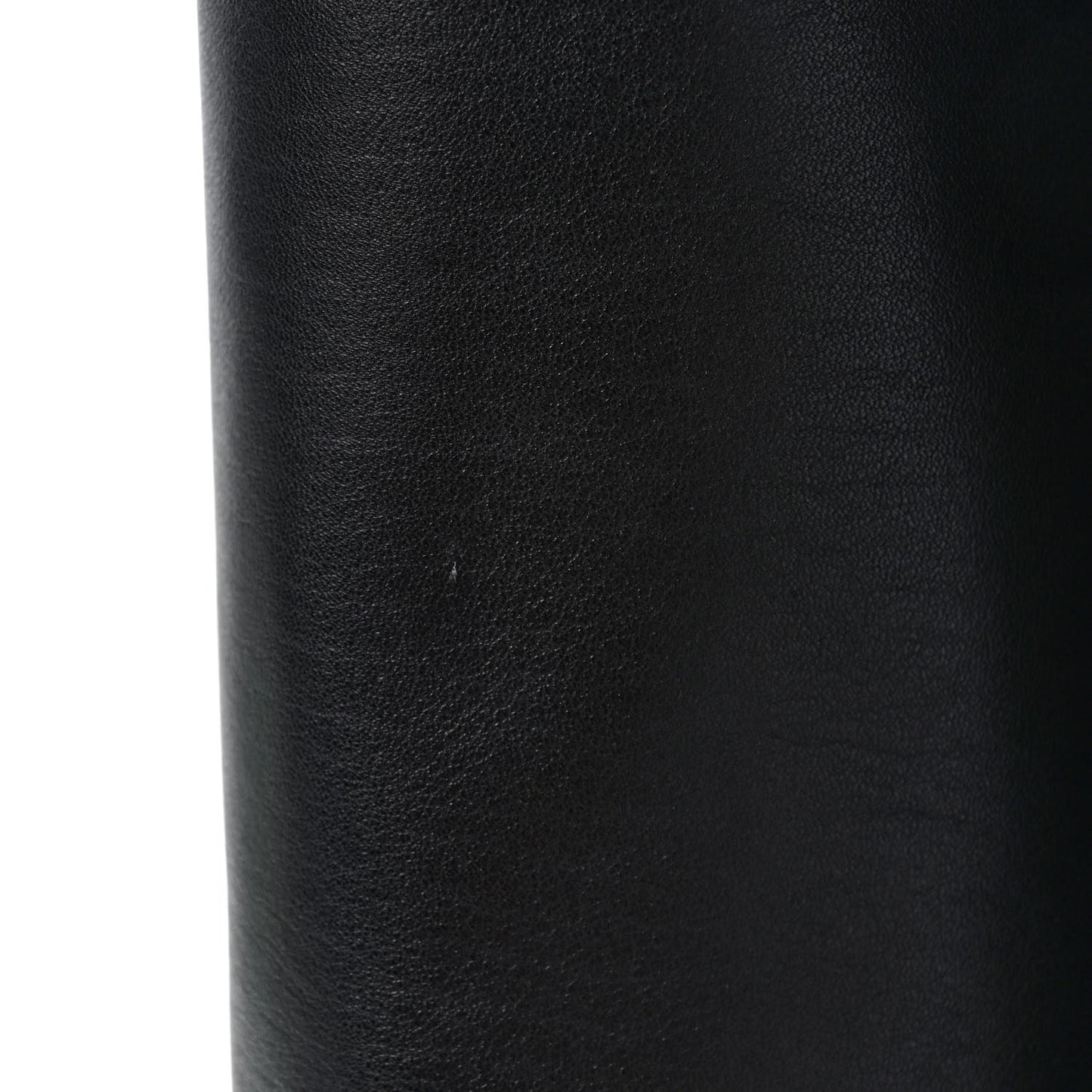 Calfskin Dana Knee High Fringed Boots 36 Black