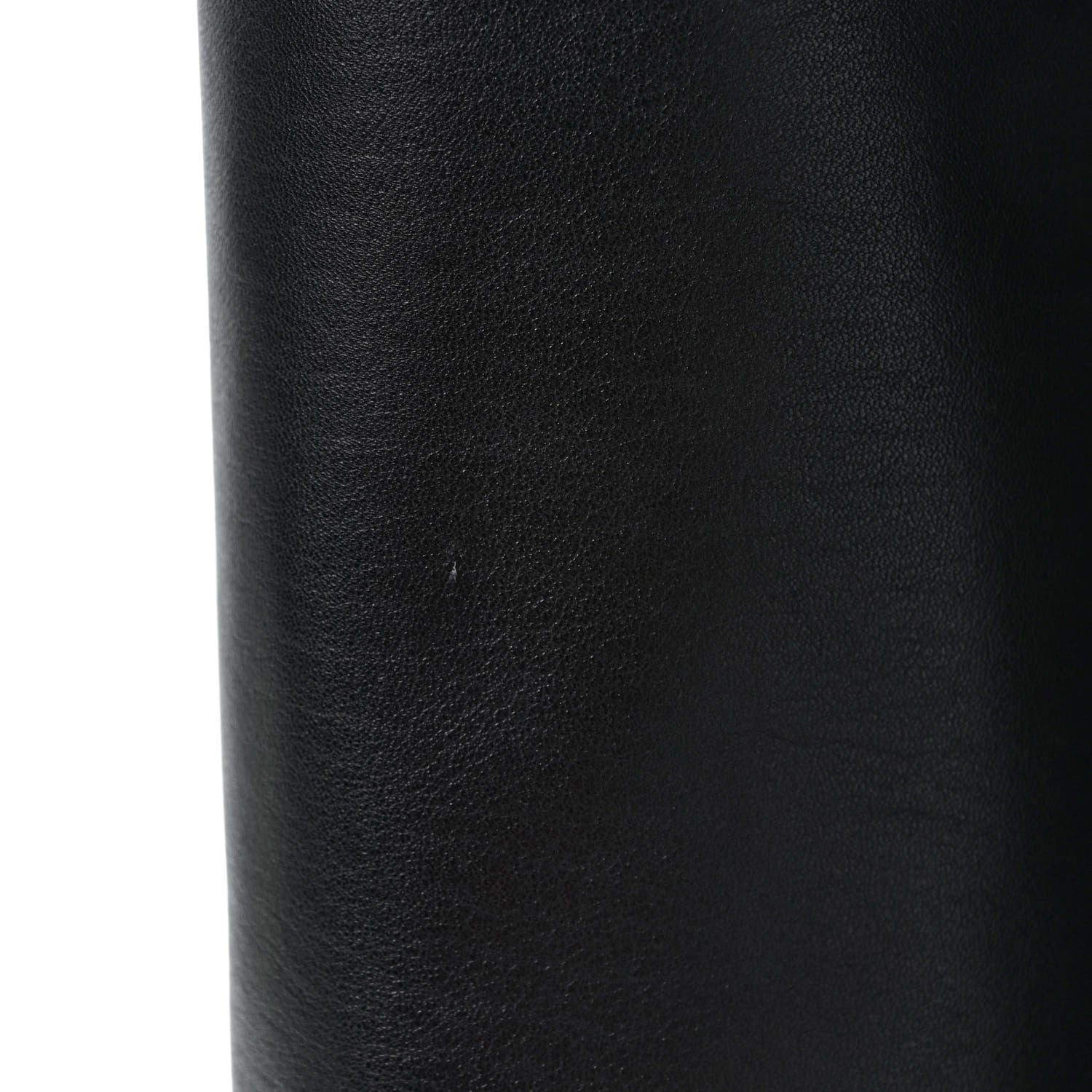 Saint Laurent Calfskin Dana Knee High Fringed Boots 36 Black 7 of 8