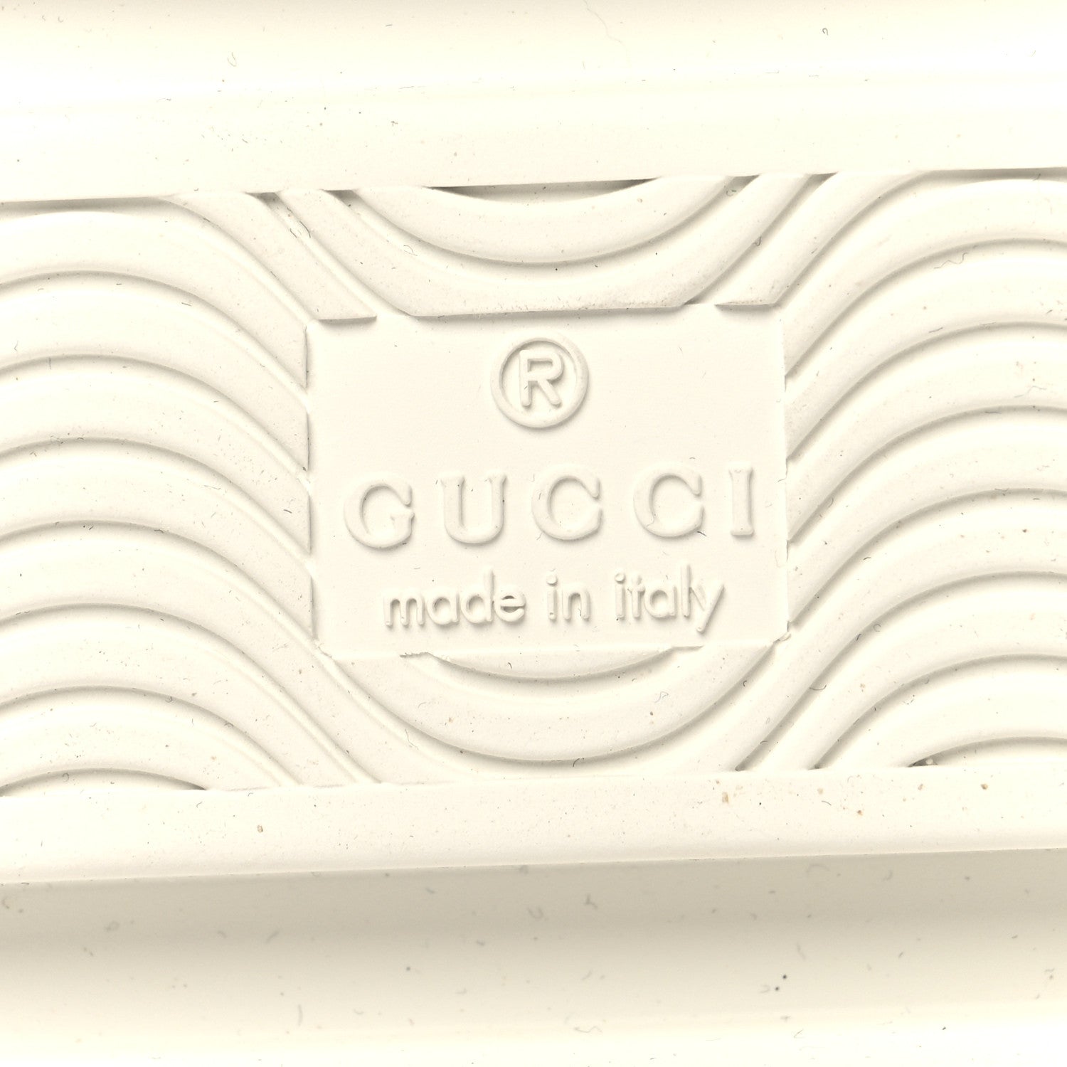 Gucci Calfskin Web Bee Embroidered Womens Ace Platform Sneakers 37.5 White 8 of 9
