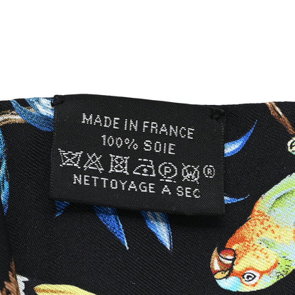 Hermes Silk Equateur Twilly Black Bleu Multicolor 3 of 3
