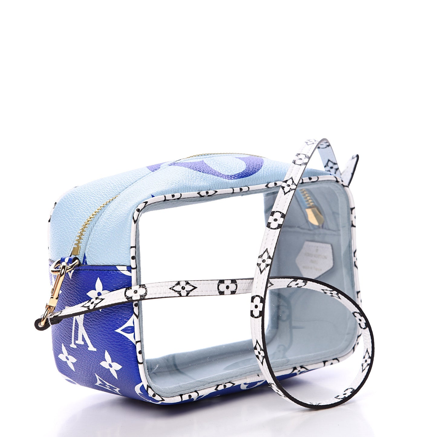 Monogram Giant Portofino Beach Pouch Blue