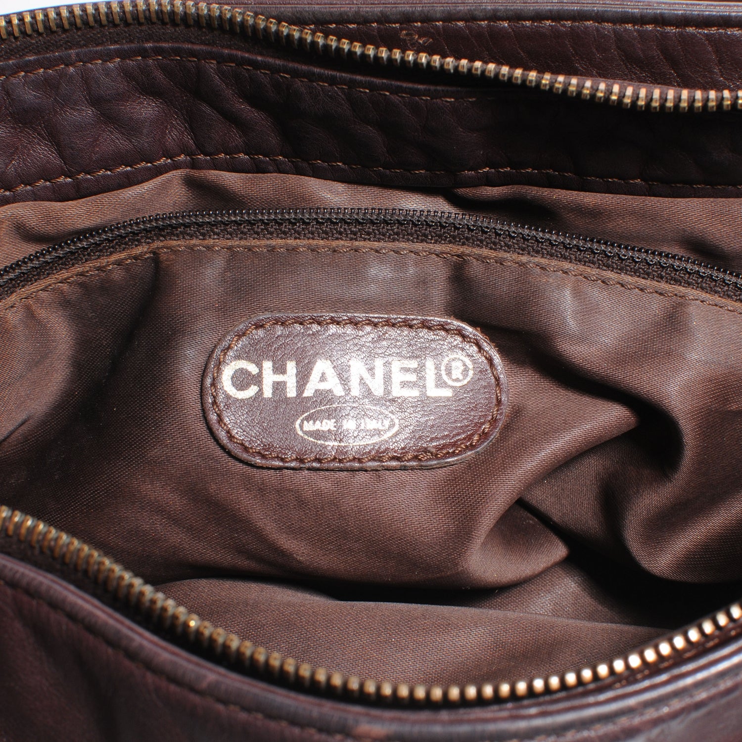 Chanel Lambskin CC Tassel Shoulder Bag Brown 6 of 7