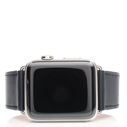 Hermes Swift 44mm Apple Watch Single Tour Bleu Indigo 3 of 8