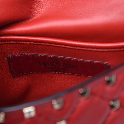Valentino Garavani Nappa Small Rockstud Spike Shoulder Bag Rosso Valentino 6 of 7