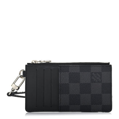 Louis Vuitton Damier Graphite Taiga Coin Card Holder 1 of 5