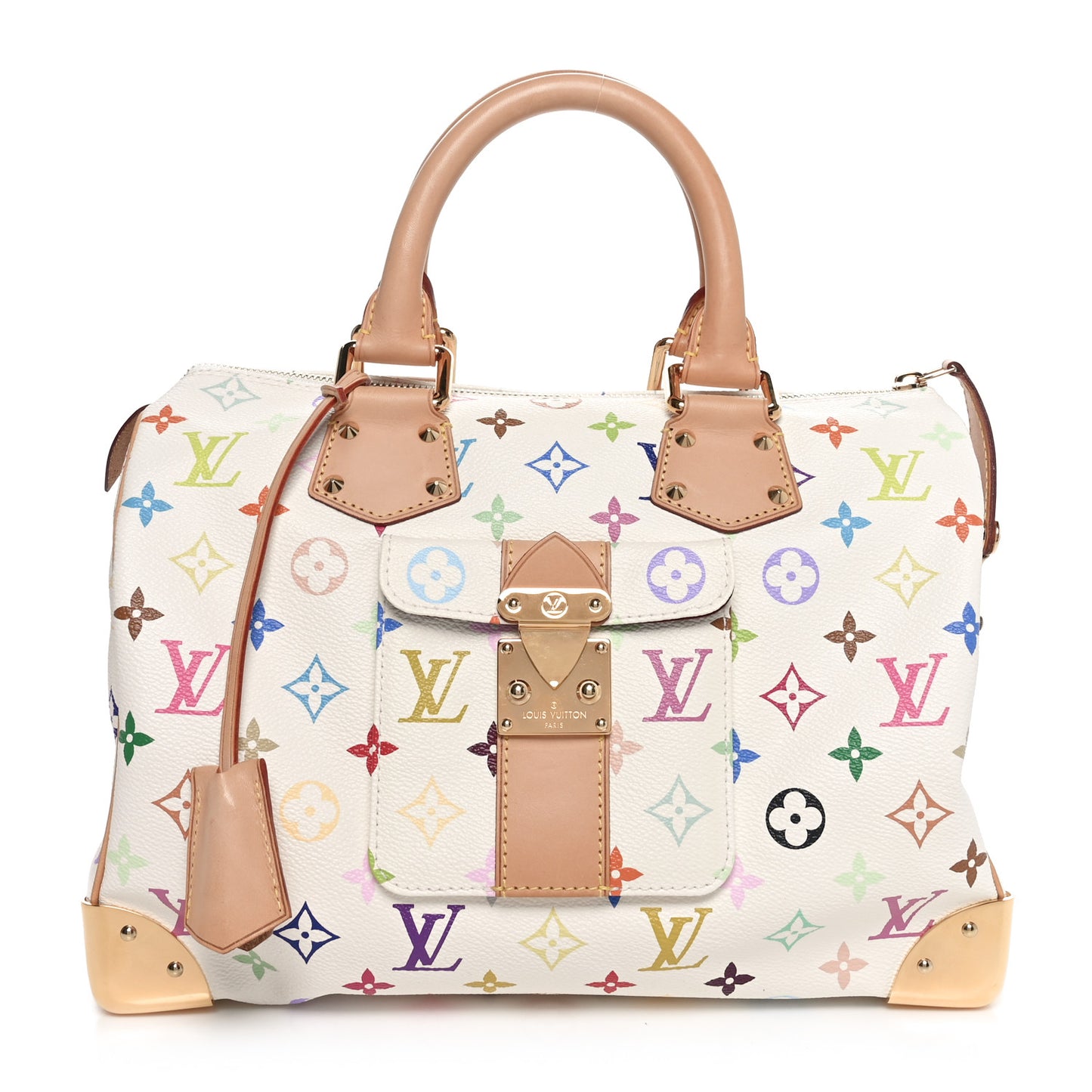 Monogram Multicolor Speedy 30 White