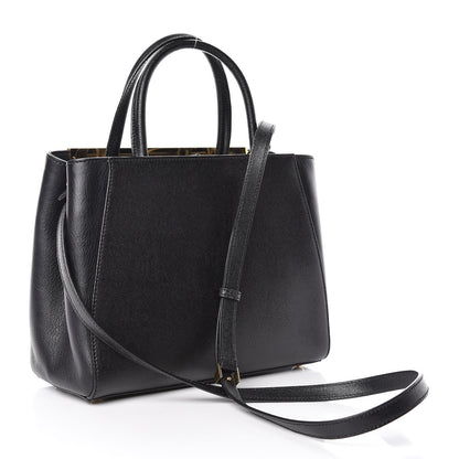 Fendi Vitello Elite Petite 2Jours Tote Black 3 of 10