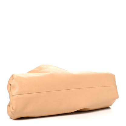 Bottega Veneta Smooth Butter Calf The Pouch Oversized Clutch Almond Almond 4 of 11