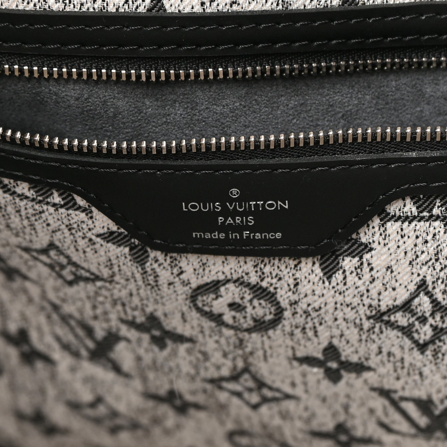 Denim Monogram Jacquard Neverfull MM Grey