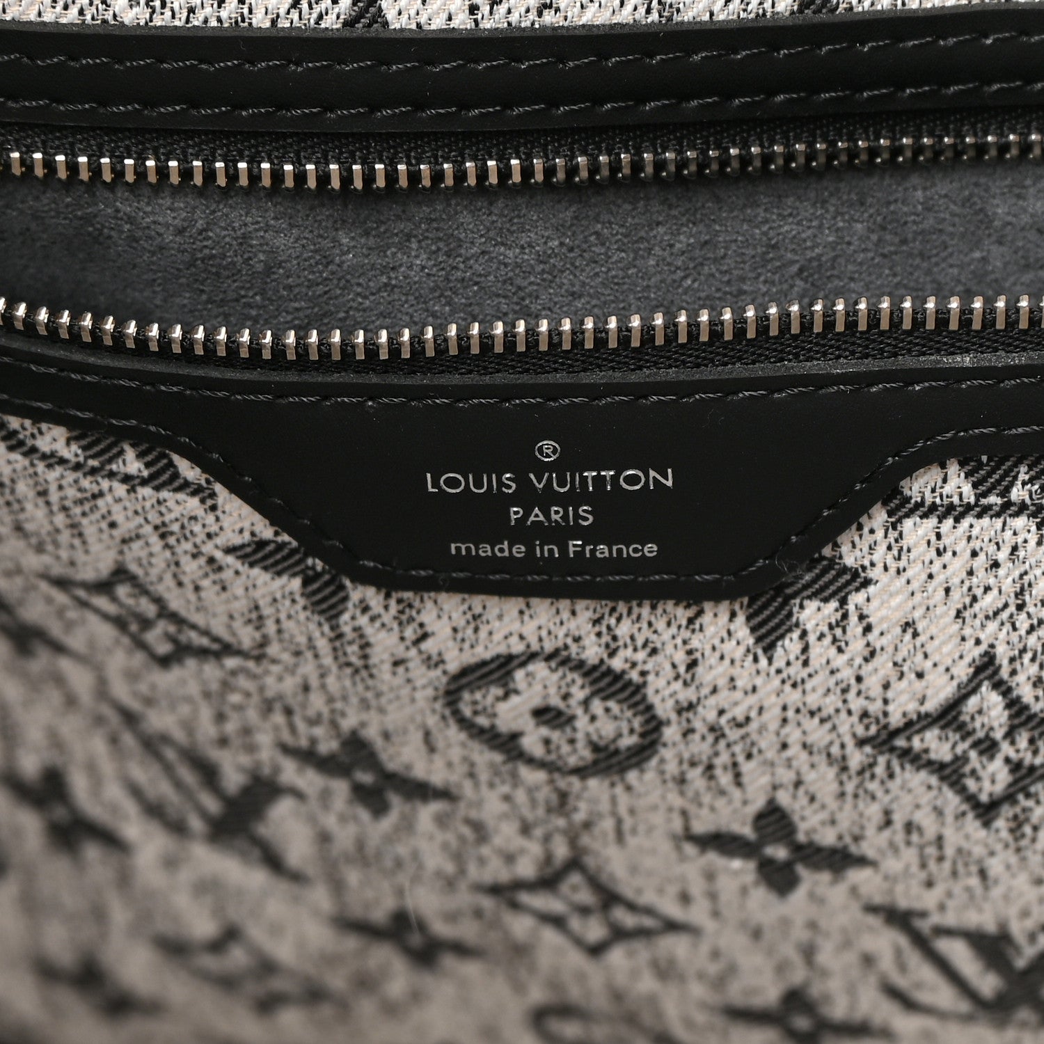 Louis Vuitton Denim Monogram Jacquard Neverfull MM Grey 6 of 9